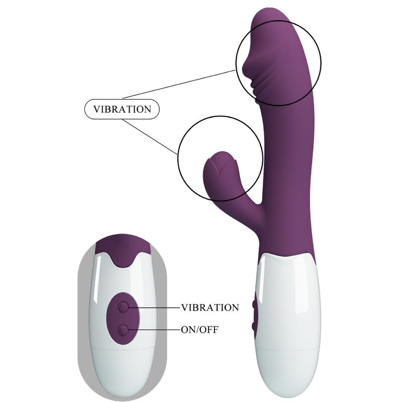 PRETTY LOVE - VIBROMASSEUR POINT G SNAPPY VIOLET