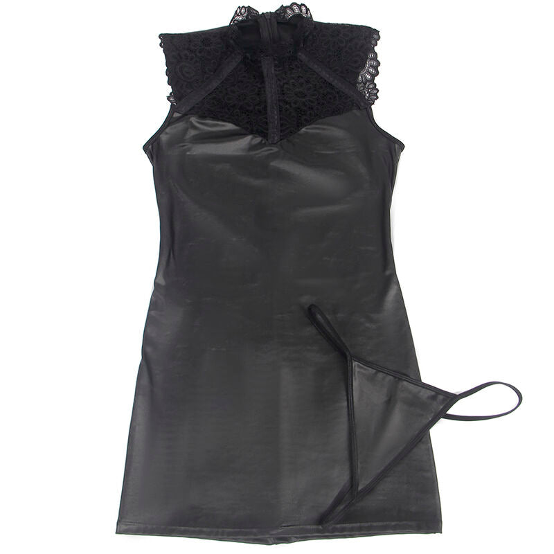 SUBBLIME - ROBE SEXY EN CUIR T. L/XL