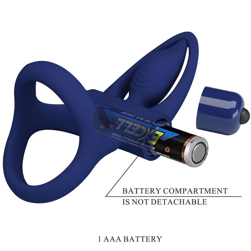 PRETTY LOVE - DOUBLE RING VIBRATING MAT & BLUE STIMULATOR