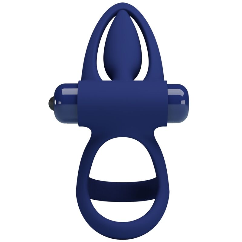 PRETTY LOVE - DOUBLE RING VIBRATING MAT & BLUE STIMULATOR