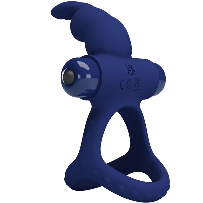 PRETTY LOVE - ANNEAU VIBRANT DOUBLE RABBIT LUCHITO BLEU