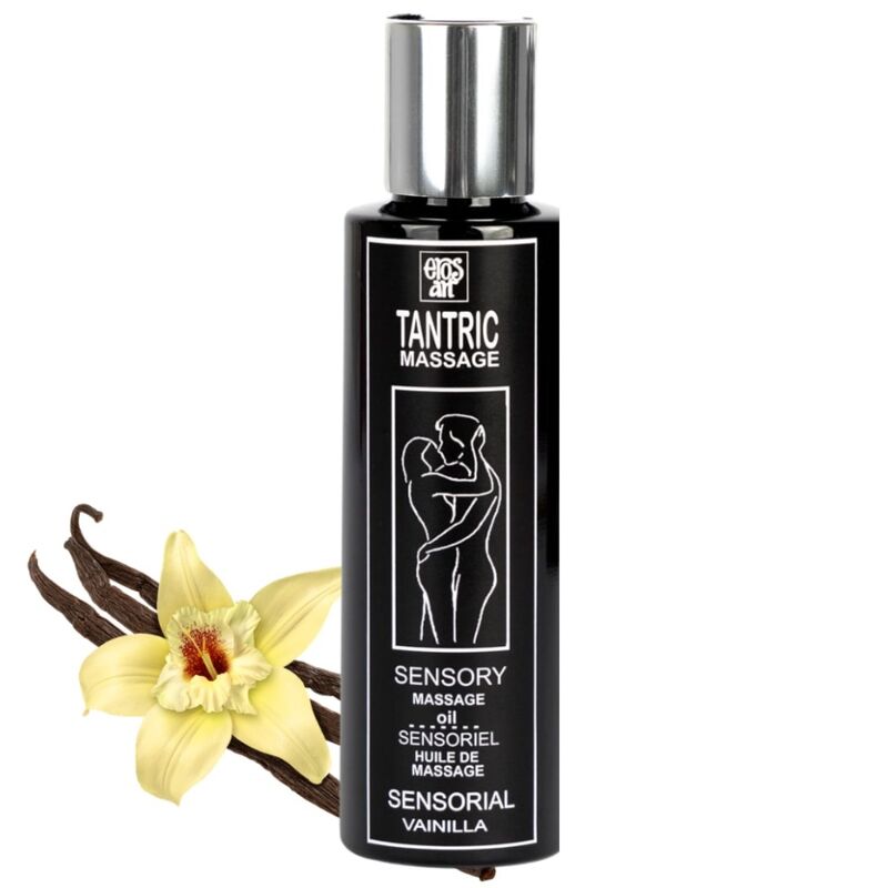 EROS-ART - HUILE DE MASSAGE TANTRIQUE NATURELLE ET APHRODISIAQUE VANILLE 100 ML