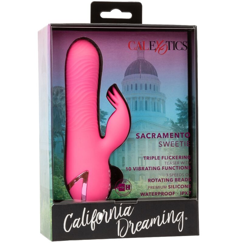 CALEXOTICS - VIBROMASSEUR LAPIN ROSE SACRAMENTO SWEETIE BY CALIFORNIA DREAMING