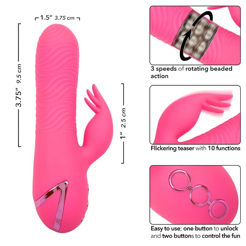 CALEXOTICS - VIBROMASSEUR LAPIN ROSE SACRAMENTO SWEETIE BY CALIFORNIA DREAMING