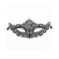 QUEEN LINGERIE - MASQUE DE NUIT EN DENTELLE NOIRE MODÈLE 1