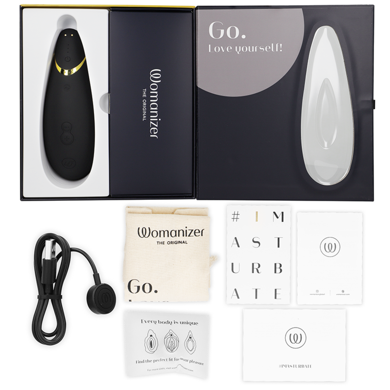 WOMANIZER - STIMULATEUR DE CLITORIS NOIR PREMIUM 2