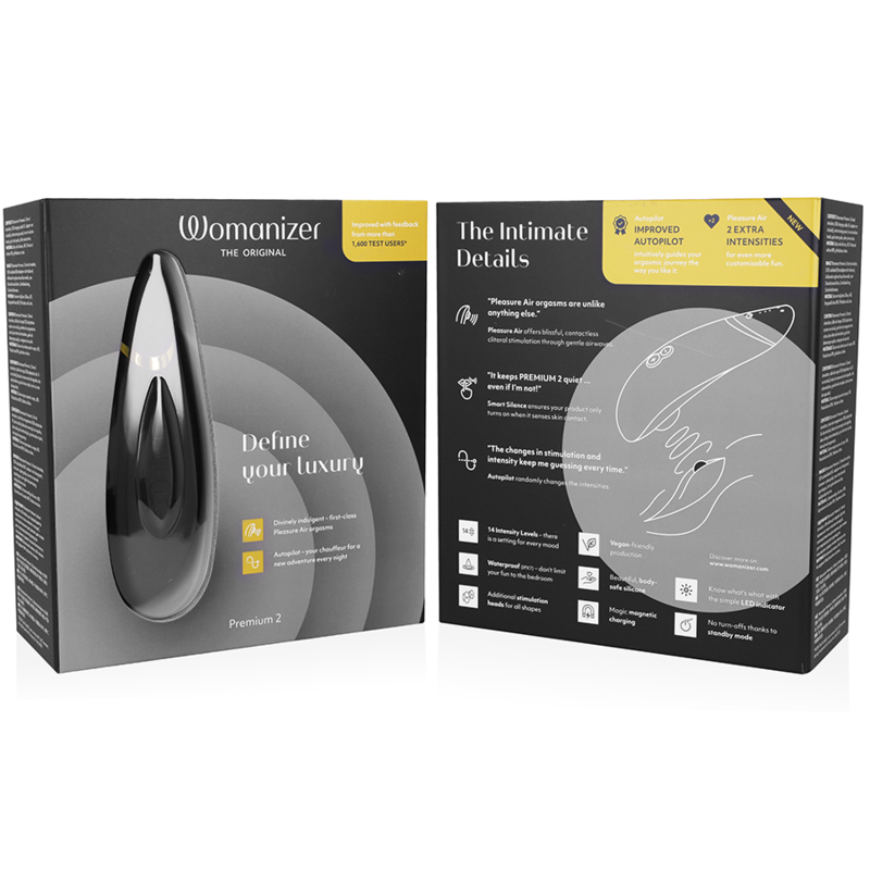 WOMANIZER - STIMULATEUR DE CLITORIS NOIR PREMIUM 2
