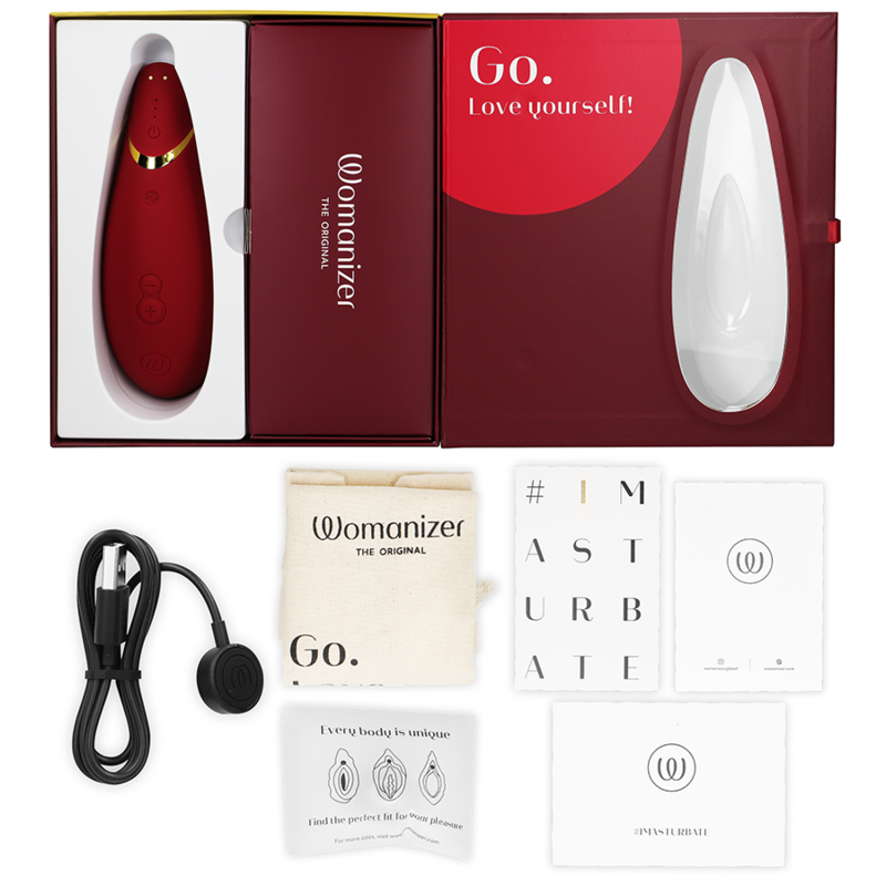 WOMANIZER - STIMULATEUR DE CLITORIS PREMIUM 2 BORDEAUX