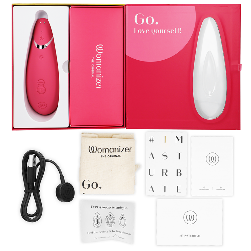 WOMANIZER - STIMULATEUR DE CLITORIS PREMIUM 2 FRAMBOISE