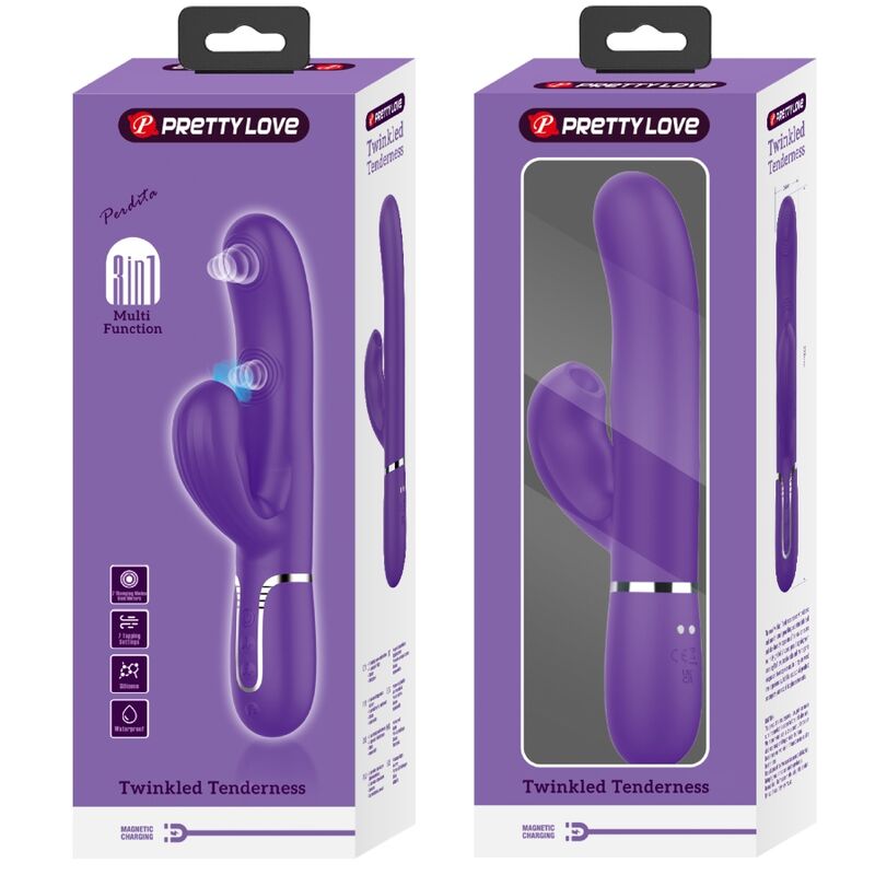 PRETTY LOVE - PERLITA VIBREUR POINT G 3 EN 1 MULTIFONCTION VIOLET