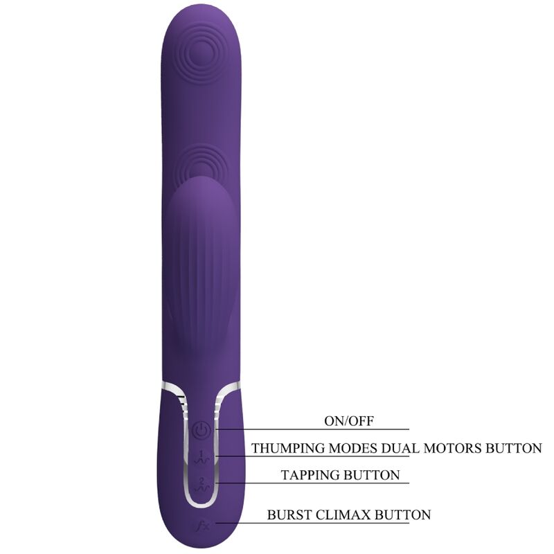 PRETTY LOVE - PERLITA VIBREUR POINT G 3 EN 1 MULTIFONCTION VIOLET