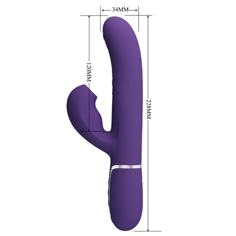 PRETTY LOVE - PERLITA VIBREUR POINT G 3 EN 1 MULTIFONCTION VIOLET