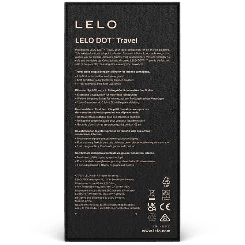LELO - DOT TRAVEL STIMULATEUR CLITORIDIEN ROSE