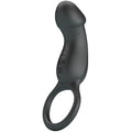PRETTY LOVE - ANNEAU VIBRANT AVEC STIMULATEUR NOIR