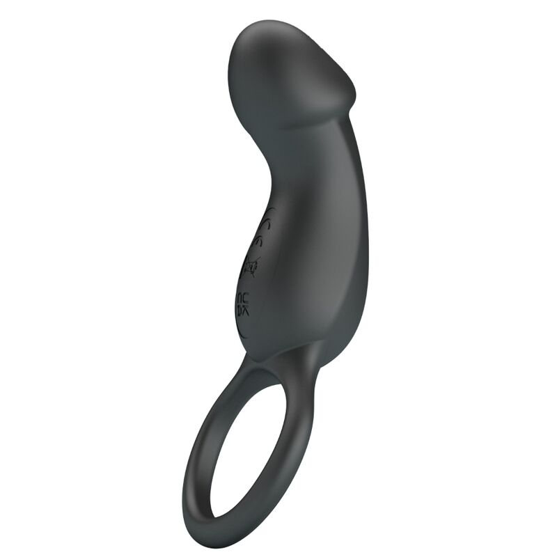 PRETTY LOVE - ANNEAU VIBRANT AVEC STIMULATEUR NOIR