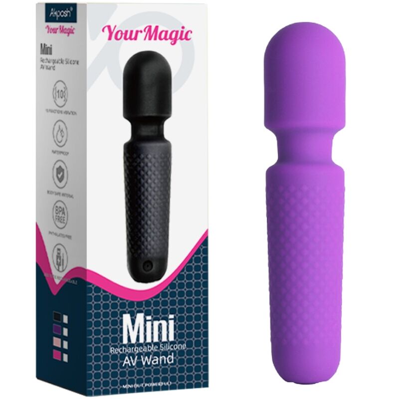 ARMONY - VOTRE MASSEUR ET VIBREUR MAGIQUE RECHARGEABLE 10 VIBRATIONS SILICONE VIOLET
