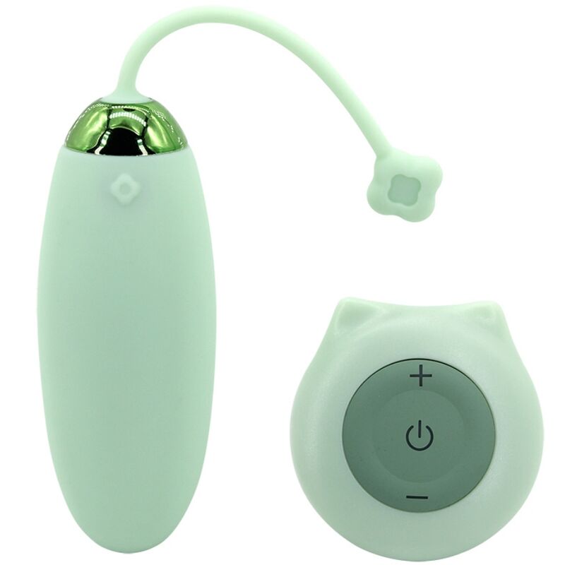 ARMONY - KITTY FUN ŒUF VIBRANT TÉLÉCOMMANDE 10 VIBRATIONS VERT
