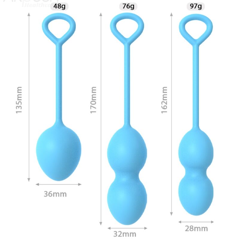 ARMONY - ANABIOSSES POIDS VAGINAUX 3 NIVEAUX BLEU