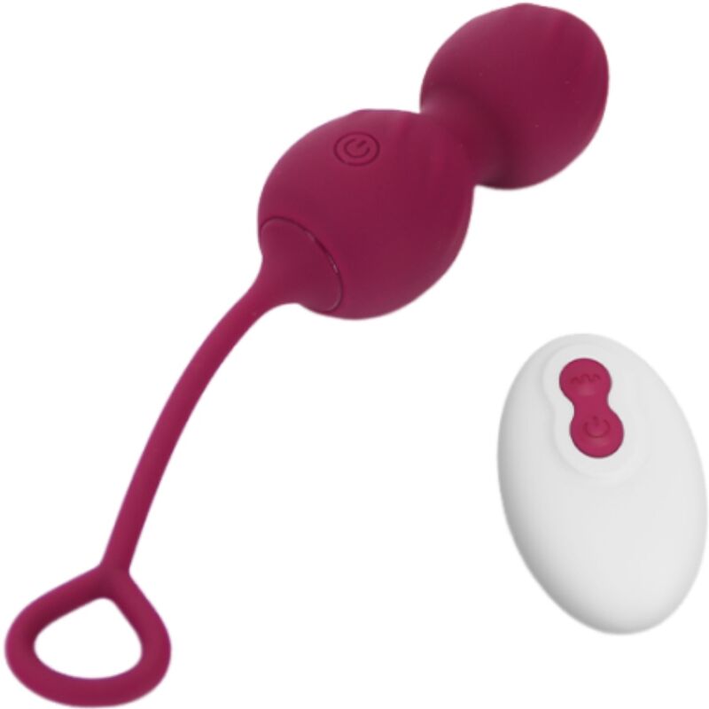 ARMONY - BLOSSOMS POIDS VAGINAUX VIBREUR TÉLÉCOMMANDE 10 VIBRATIONS ROUGE FONCÉ