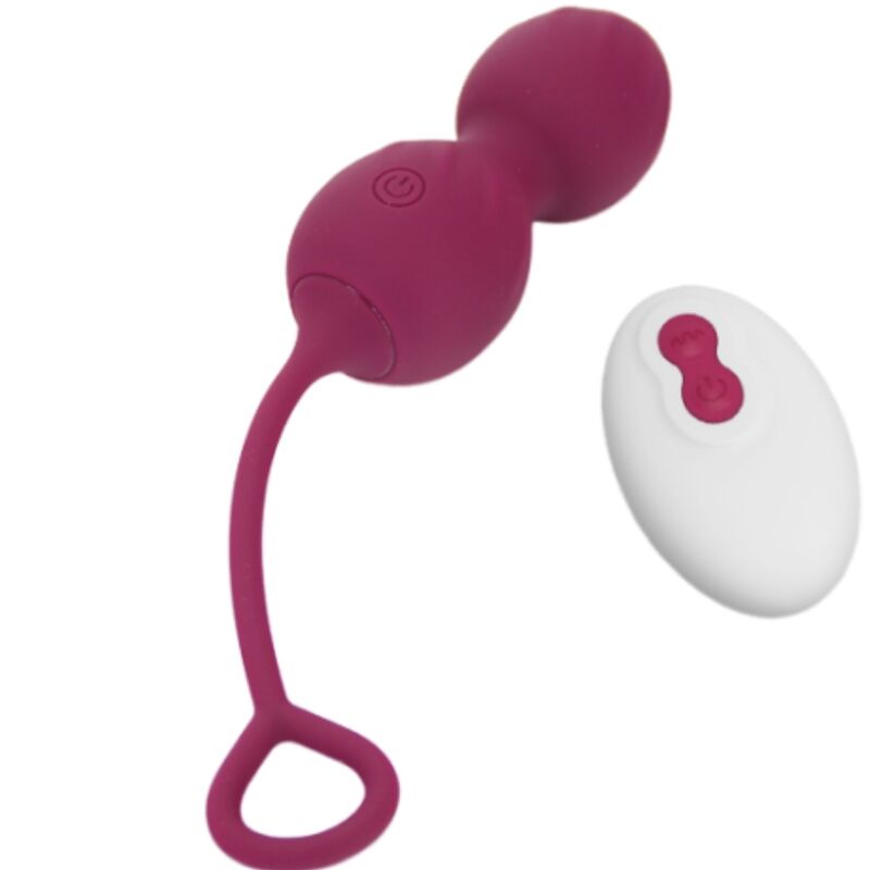 ARMONY - BLOSSOMS POIDS VAGINAUX VIBREUR TÉLÉCOMMANDE 10 VIBRATIONS ROUGE FONCÉ
