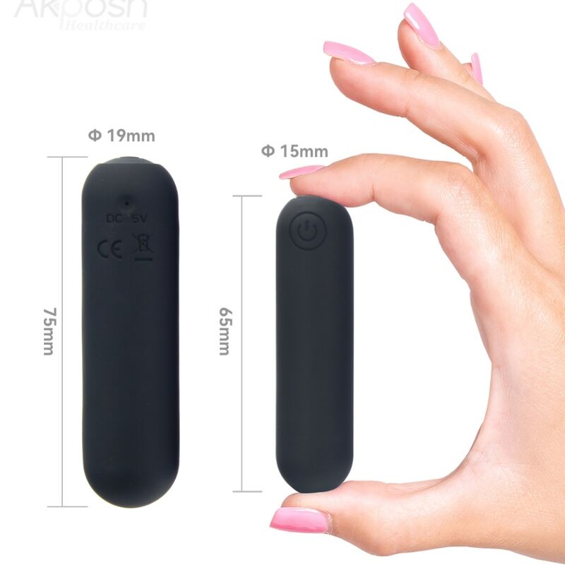 ARMONY - SPLASH HEHE BALLE VIBRANTE SILICONE 10 VIBRATIONS 65 X 15 CM NOIR