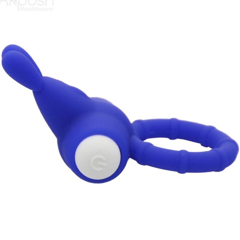 ARMONY - MS BUNNY ANNEAU VIBRANT SILICONE BLEU