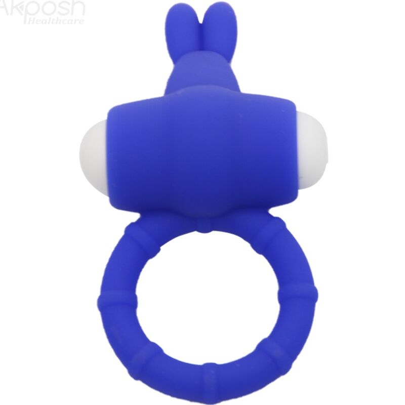 ARMONY - MS BUNNY ANNEAU VIBRANT SILICONE BLEU