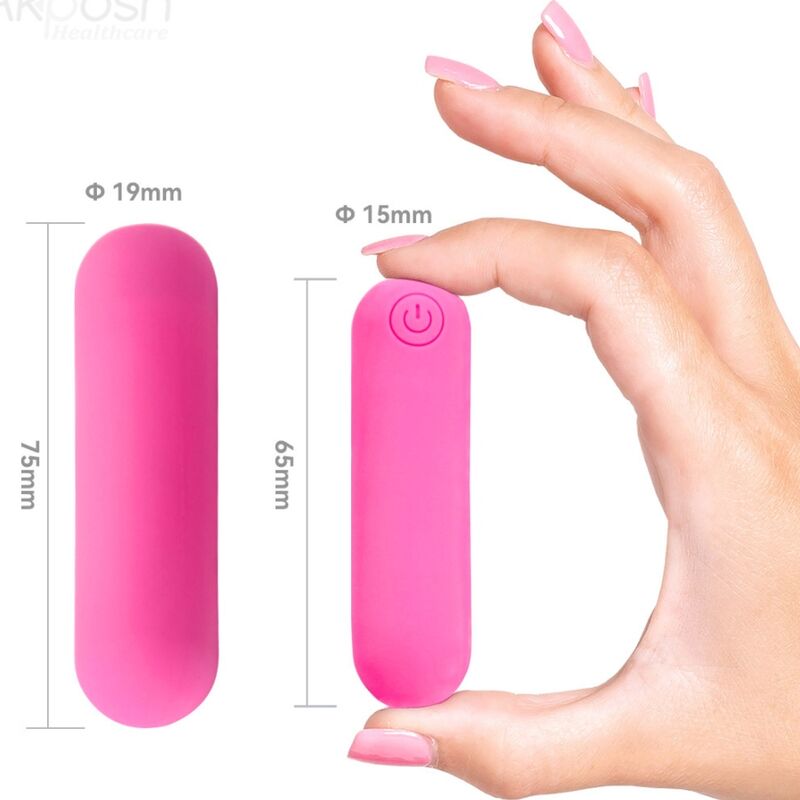 ARMONY - SPLASH HAHA BALLE VIBRANTE SILICONE 10 VIBRATIONS 75 X 19 CM ROSE