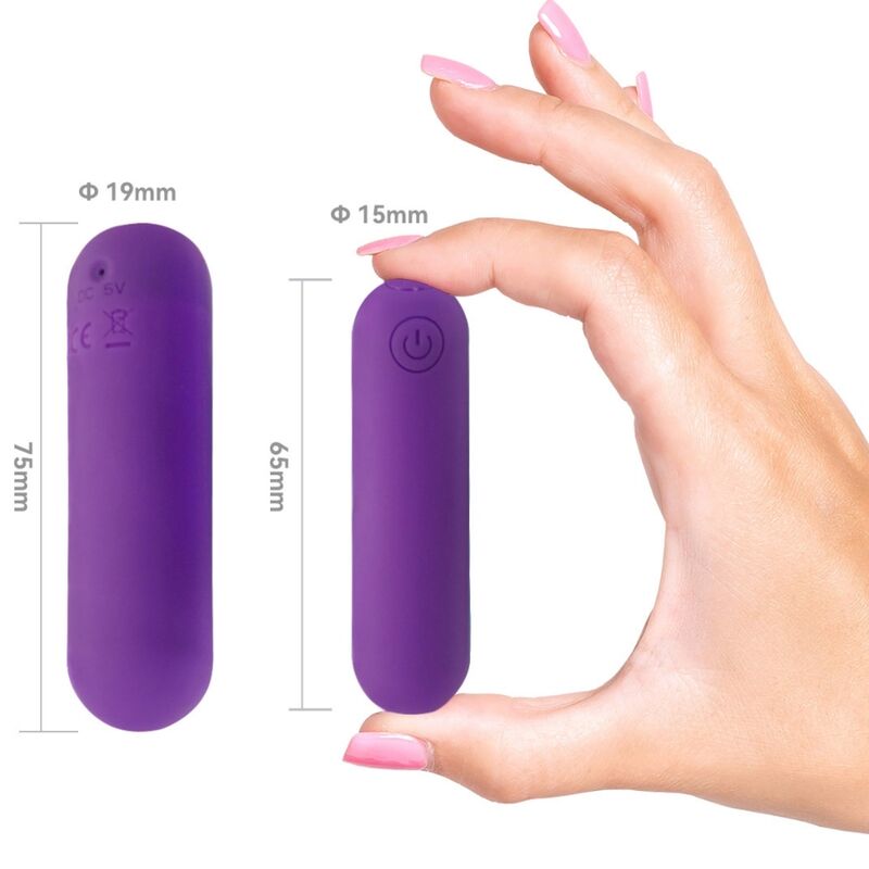 ARMONY - SPLASH HAHA BALLE VIBRANTE SILICONE 10 VIBRATIONS 75 X 19 CM VIOLET