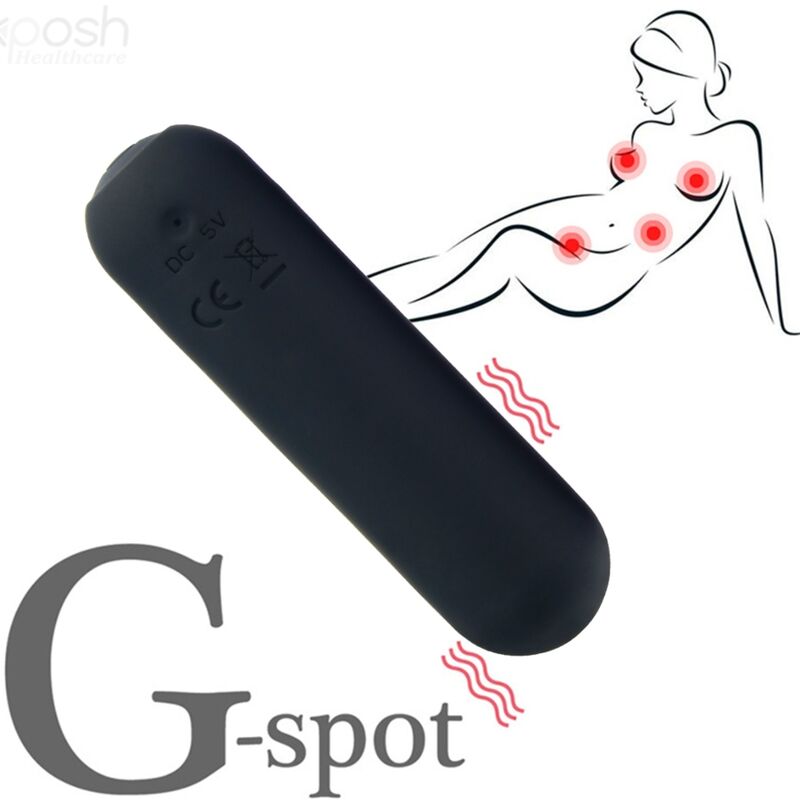 ARMONY - SPLASH JOIE VIBROBALLE SILICONE TÉLÉCOMMANDE 10 VIBRATIONS 75 X 19 CM NOIR