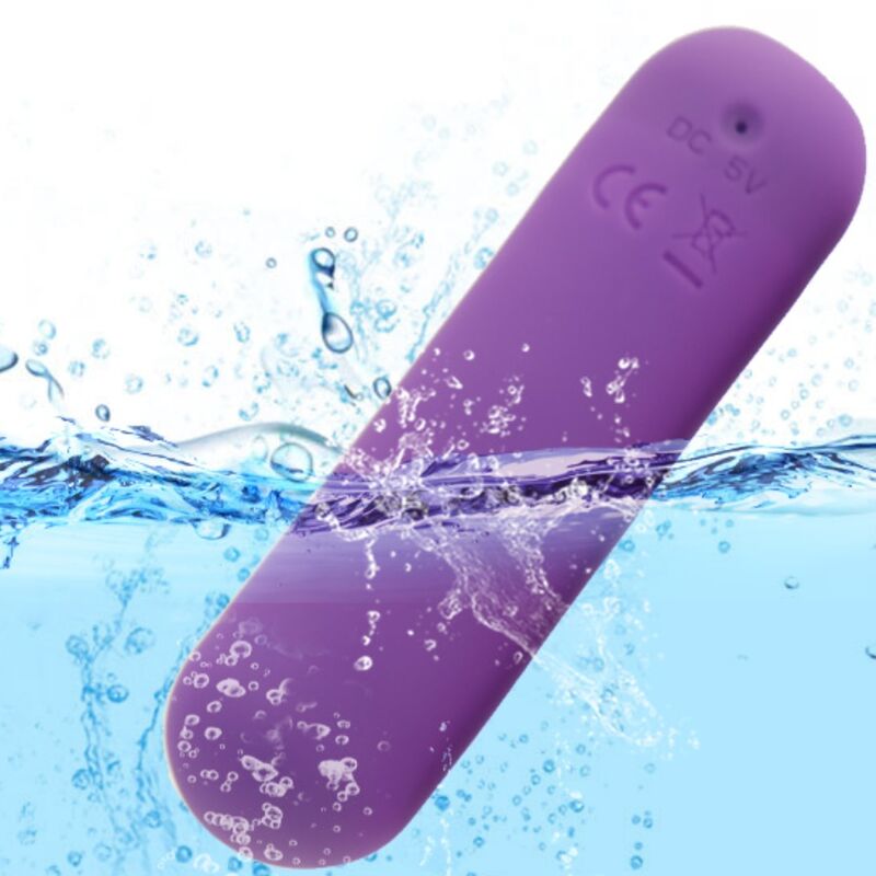ARMONY - SPLASH JOIE SILICONE VIBRATING BULLET WITH REMOTE CONTROL, 10 VIBRATIONS, 75 X 19 CM, PURPLE