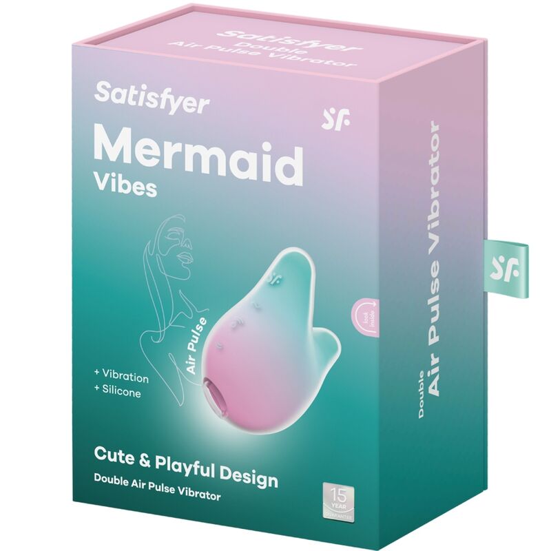 SATISFYER - MERMAID VIBES STIMULATEUR ET VIBRATEUR MENTHE ET ROSE