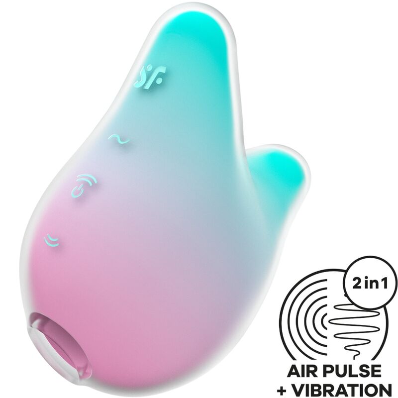 SATISFYER - MERMAID VIBES STIMULATEUR ET VIBRATEUR MENTHE ET ROSE