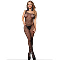 SUBBLIME - 952037 BODY BAS EN RÉSILLE À ÉPAULE UNIQUE AVEC STRASS NOIR TAILLE UNIQUE