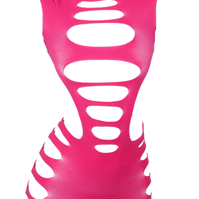 SUBBLIME - 952273 ROBE EN MAILLE ÉLASTIQUE MANCHES LONGUES ROSE TAILLE UNIQUE