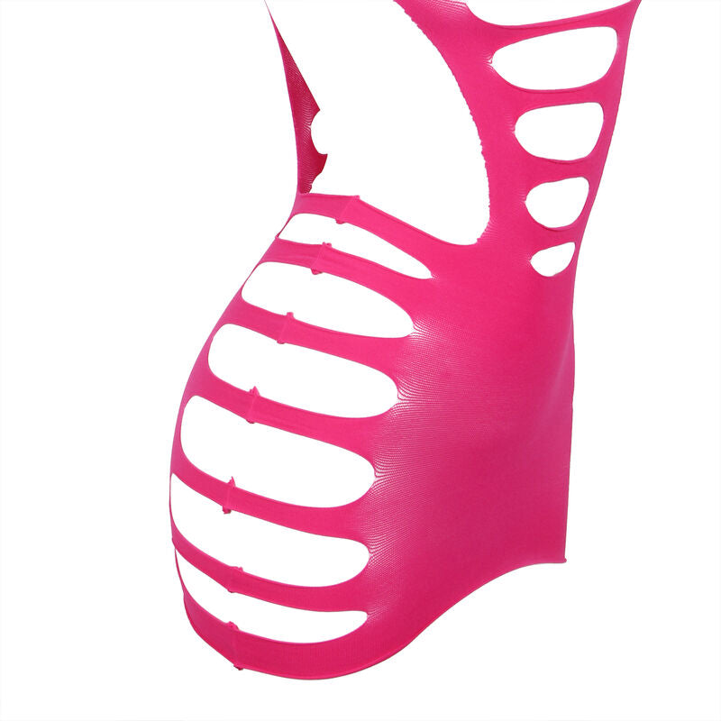 SUBBLIME - 952273 ROBE EN MAILLE ÉLASTIQUE MANCHES LONGUES ROSE TAILLE UNIQUE
