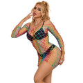 SUBBLIME - 952426 ROBE FILET MANCHES LONGUES ARC-EN-CIEL TAILLE UNIQUE