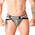 MACHO - MX27GR JOCK LEATHER GREY BEIGE L