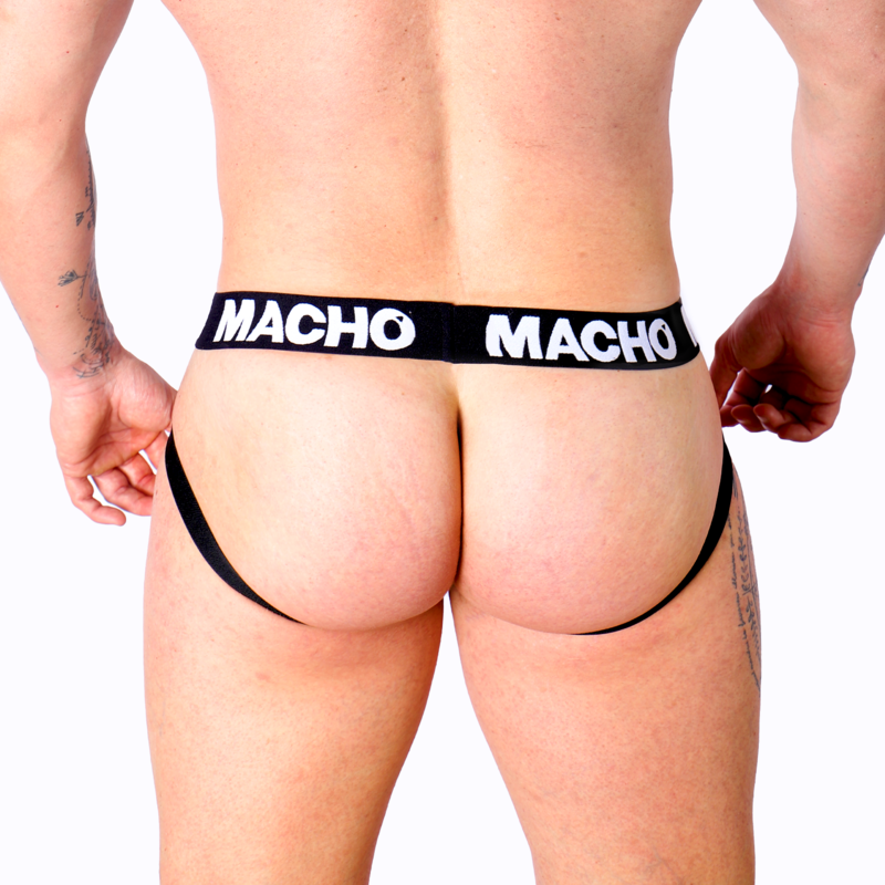 MACHO - MX27GR JOCK LEATHER GREY BEIGE L