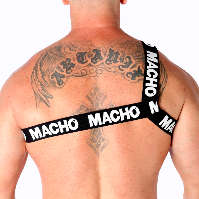 MALE - WHITE ROMAN HARNESS L/XL