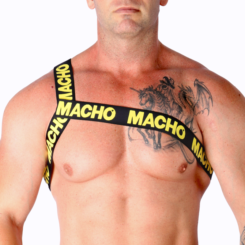 MACHO - ARNÉS ROMANO AMARILLO L/XL