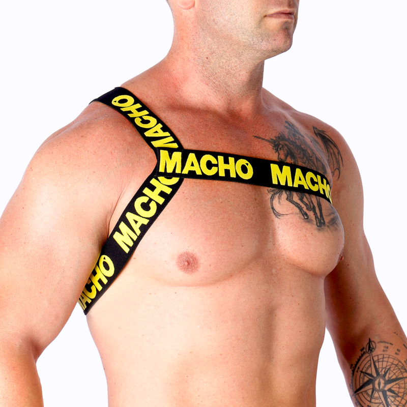 MACHO - ARNÉS ROMANO AMARILLO L/XL