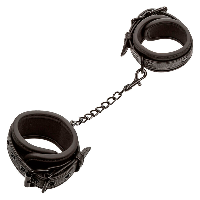 CALEXOTICS - MENOTTES EN CUIR AJUSTABLES NOIR NOCTURNE