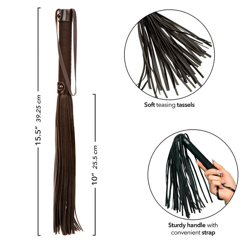 CALEXOTICS - NOCTURNAL WHIPPER BLACK LEATHER