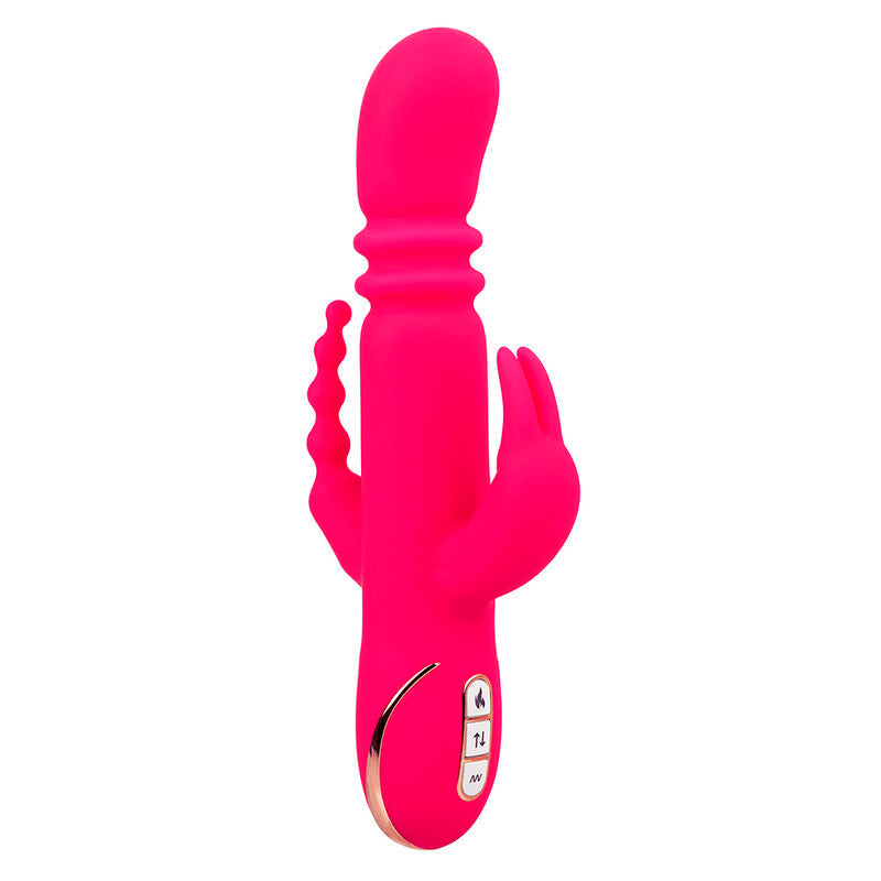 CALEXOTICS - JACK FANTASY TRIPLE VIBRATEUR LAPIN CHAUFFANT ROSE