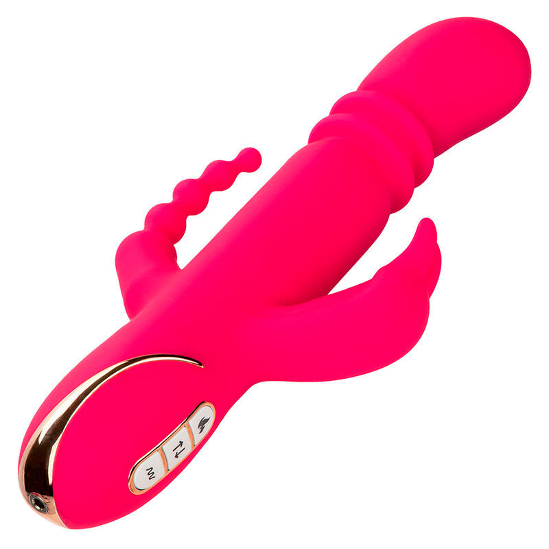 CALEXOTICS - JACK FANTASY TRIPLE VIBRATEUR LAPIN CHAUFFANT ROSE