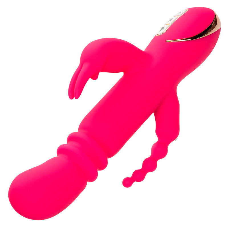 CALEXOTICS - JACK FANTASY TRIPLE VIBRATEUR LAPIN CHAUFFANT ROSE