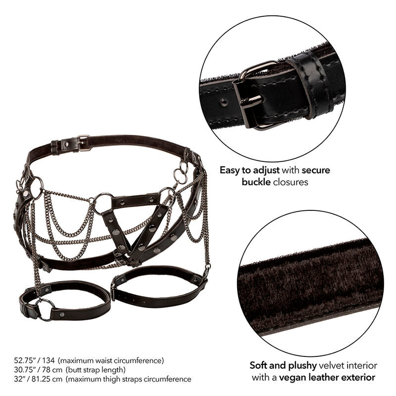 CALEXOTICS - EUPHORIA HARNAIS DE CUISSE À CHAÎNETTES DE LUXE GRANDE TAILLE