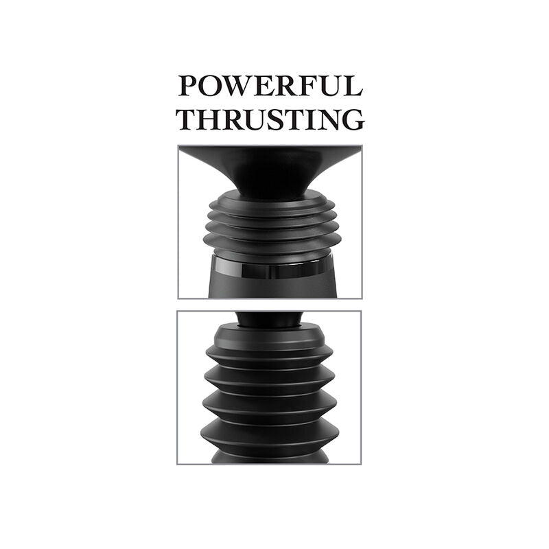 FETISH FANTASY SERIES - BODY DOCK THRUSTER WITH 7 PUSH MODES, BLACK