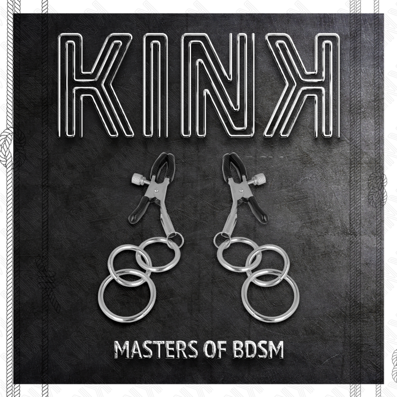 KINK - PINCES À TÉTONS À 3 ANNEAUX 6 CM